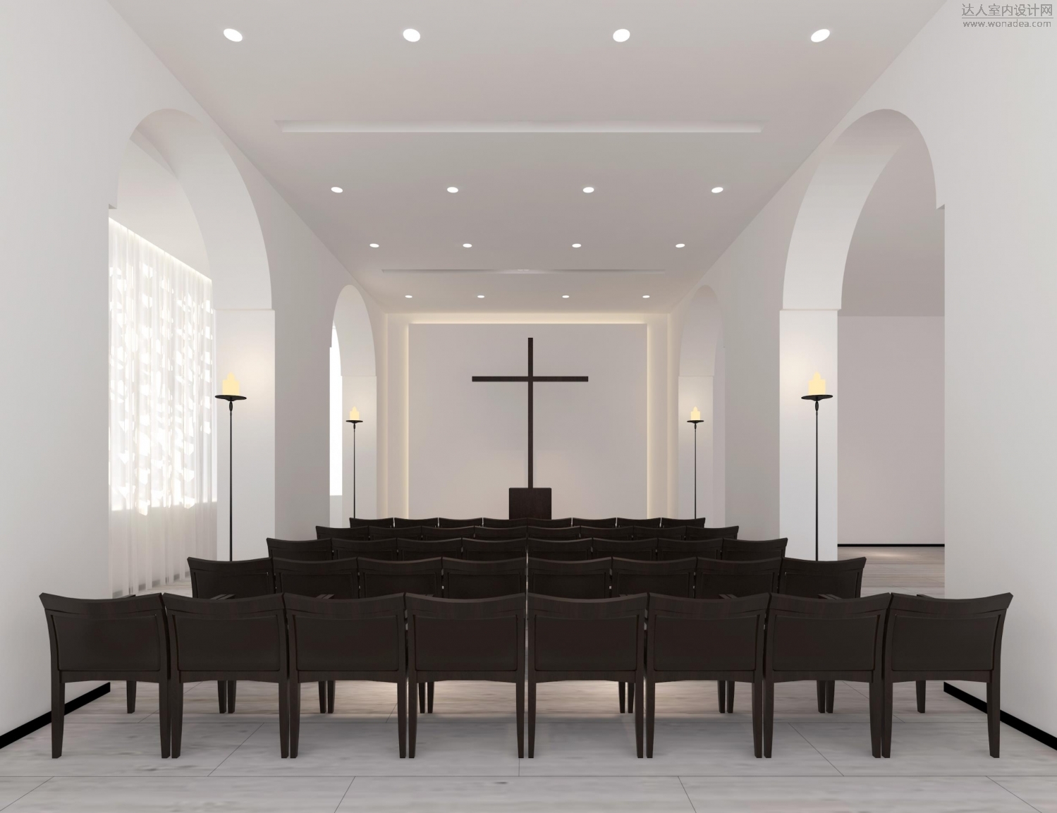 69 概念方案 rbd阮斌设计——基督教和平教堂 主堂围绕主堂讲台选用