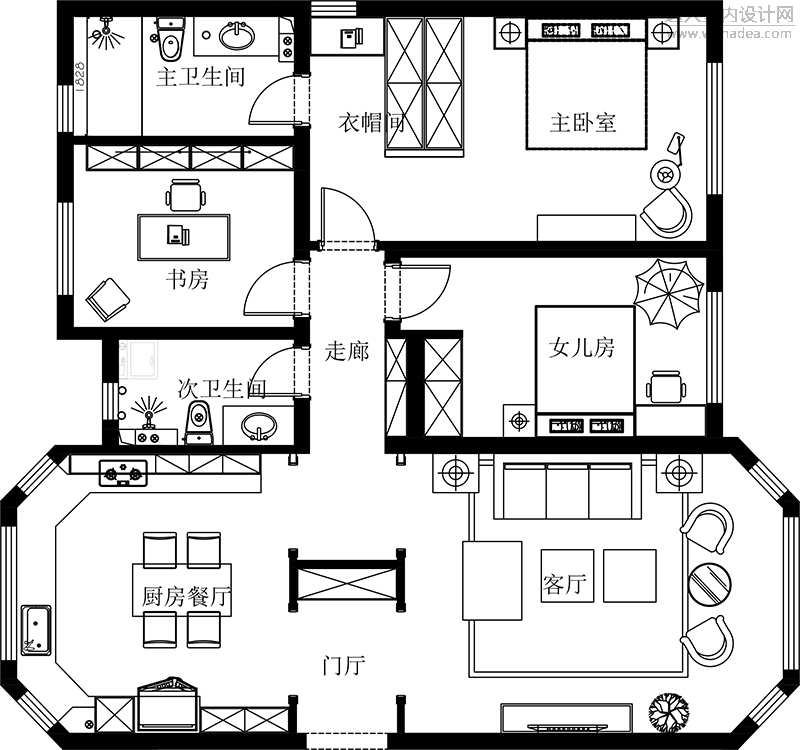 天房天拖二期8号楼1401d（改）-Model.jpg