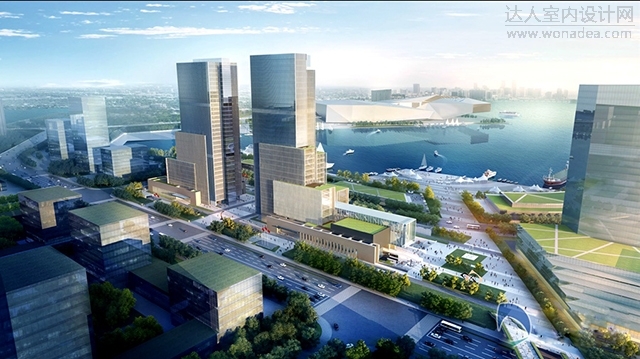 烟台海上世界芝罘湾广场商业中心设计效果图