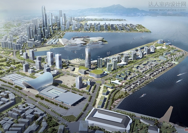 烟台海上世界芝罘湾广场商业中心设计效果图