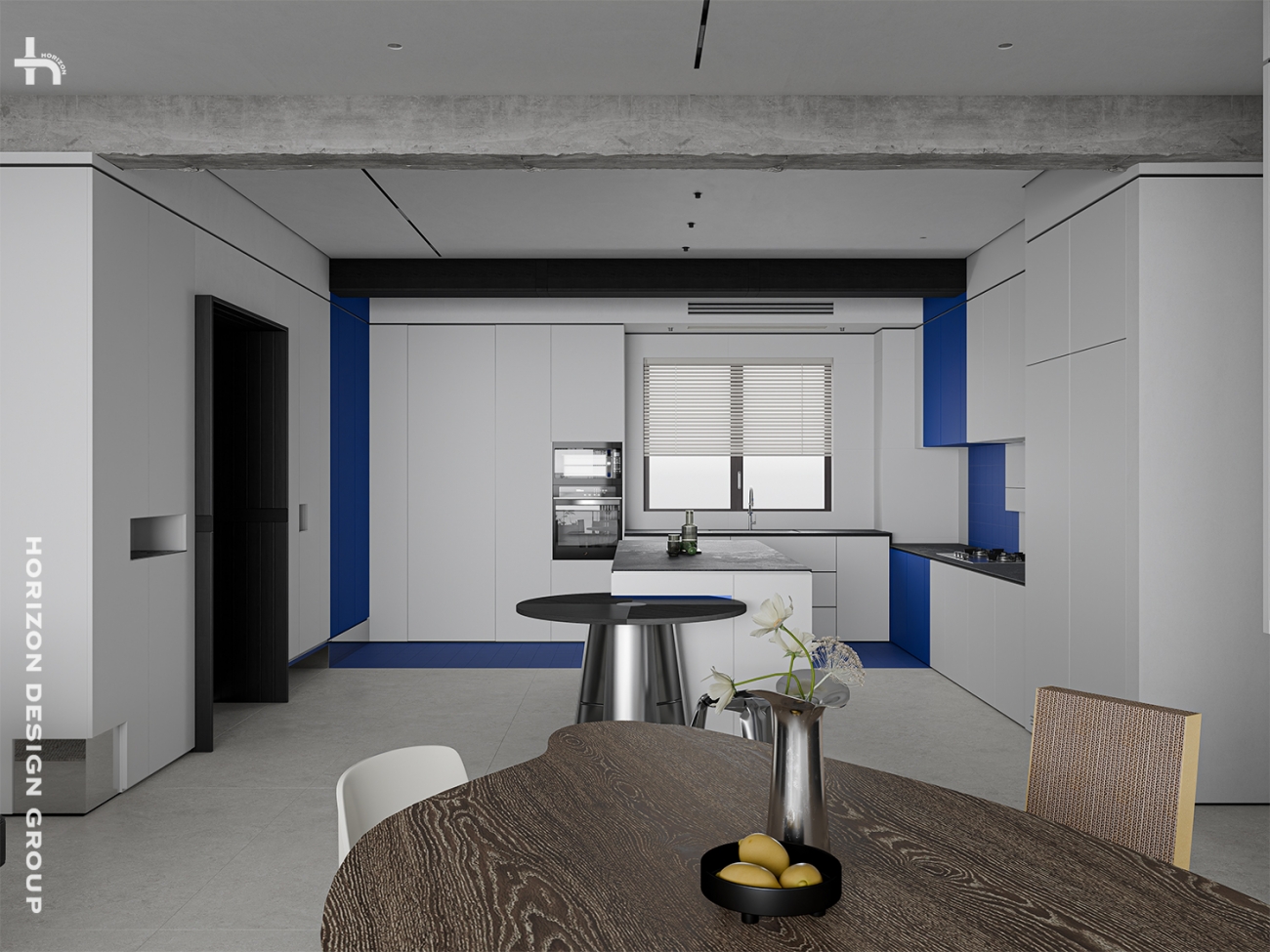 地平线x新案｜用克莱因蓝，重塑极简的家