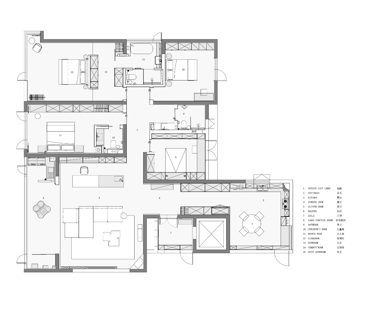 南昌阿鹤设计 |240m²湖景大平层，生活的尽头是极简！