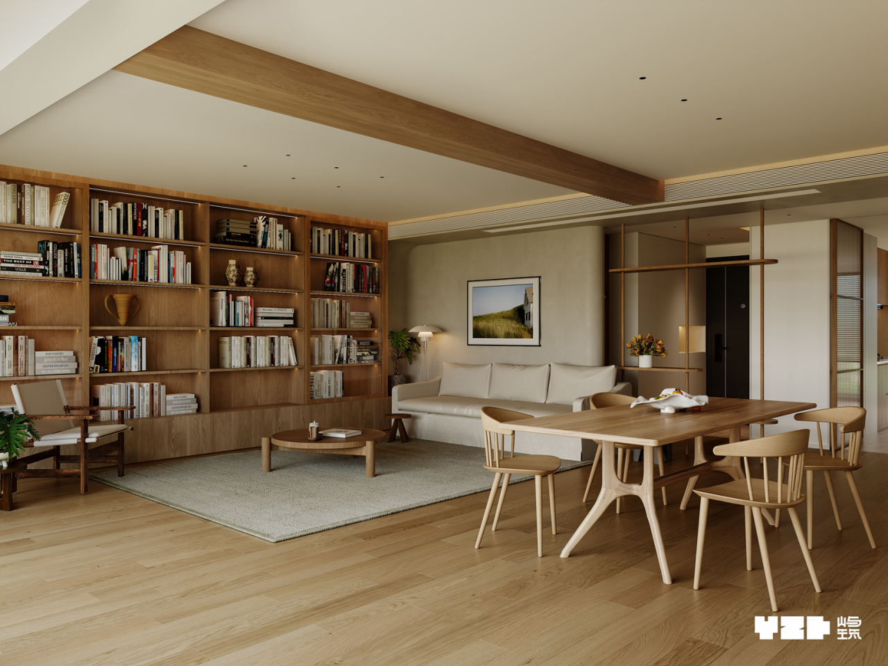 成都屿筑大宅 | 高投ICON铂郡210㎡原木风大平层