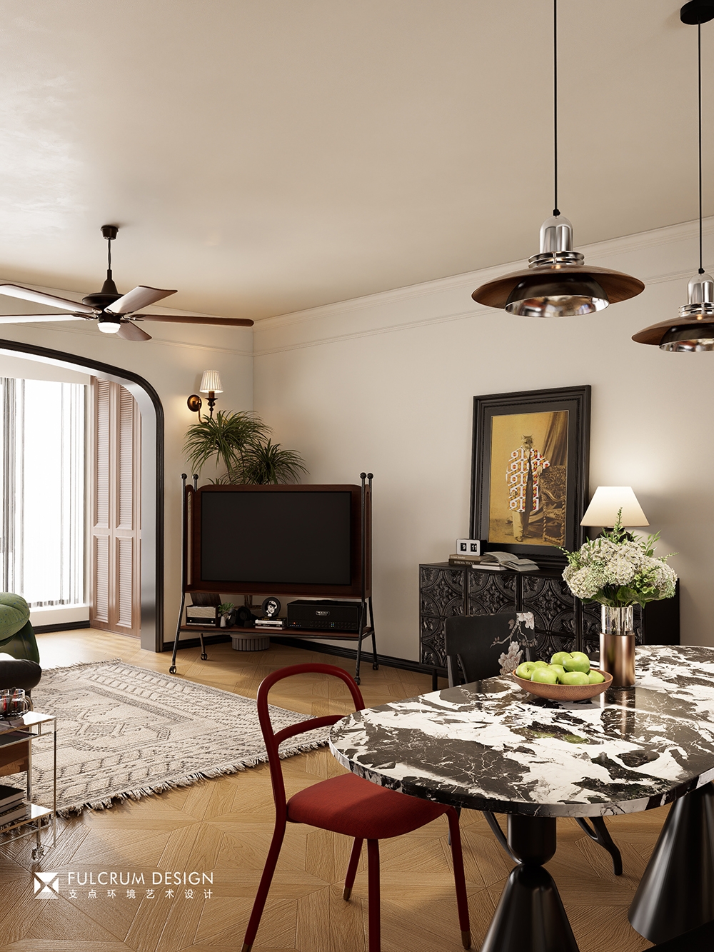 武汉支点设计 ·联发悦榕华/133㎡/法式