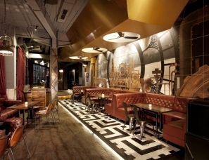 HighStreetStudio设计--雅加达蒸汽朋克风格的酒吧