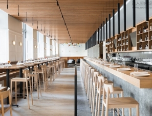 Heliotrope Architects--西雅图低调精致的Cordina餐厅