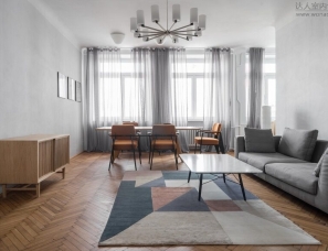 LoftKolasiński--华沙1936年公寓的室内设计