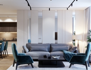 Smart Interior--灰+绿 国外家庭公寓