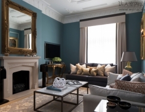 英国伦敦古典优雅的Bromptons公寓软装