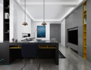 巫小伟丨苏州鑫苑国际130平公寓--现代风格