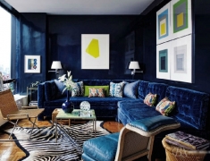 【色彩家】藏蓝色客厅，沉静的雅致之美