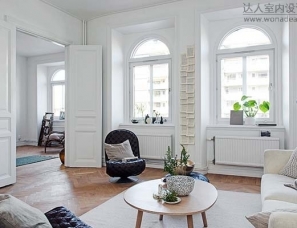 哥德堡极简纯白的北欧风格公寓设计