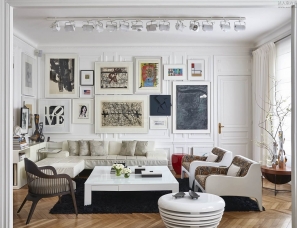 Reda Amalou设计--巴黎公寓，与艺术对话