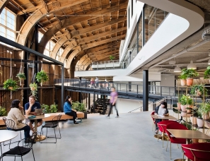 ZGF Architects设计--Google Spruce Goose办公室,开放式工作空间