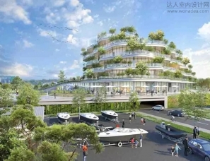 城市综合体设计灵感来源：充满绿色能量的生态乌托邦