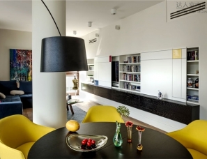 Anna Koszela设计--华沙开放式优雅时尚公寓