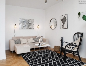 瑞典现代简约的小公寓
