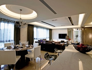 台北IS設計/西點室內裝修公司--俐落线条淬炼现代空间