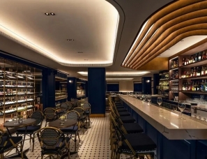 梁志天设计丨香港法国餐厅La Brasserie + 私人会所Whale Club