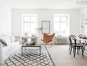 瑞典 18 坪低彩度時尚公寓