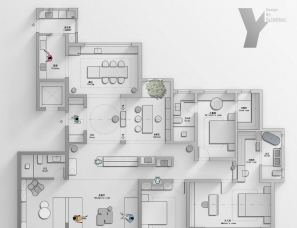 268平大平层户型改造