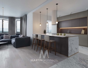 Martin architects--用色块划分空间BRAN国外公寓