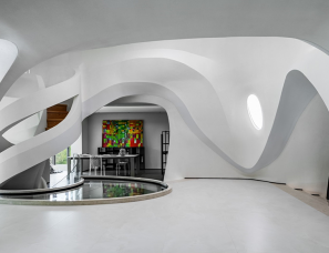 9SDG李东灿 | 广州480㎡当代豪宅，洞穴式居所