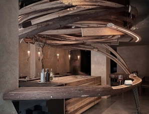Curvink Architects--野蛮生长!自然主义“旋涡”餐厅