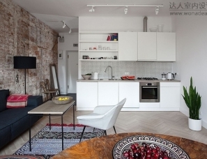波兰华沙56平小公寓设计 舒适干净的家