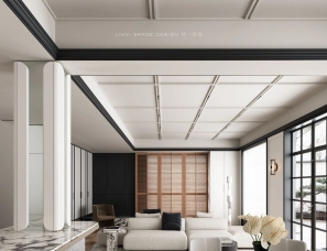 林一築造设计事务所 | 450m²「香奈儿法式」优雅永不落幕