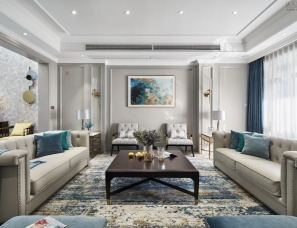ELEGANT REFINED | 气质灰+蓝 融合美式与现代的优雅轻奢美宅