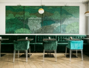 Zrobym Architects--素食餐厅玩起了绝美复古油画风