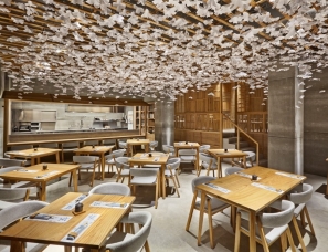 Masquespacio设计--和风味十足的寿司店，Nozomi Sushi Bar