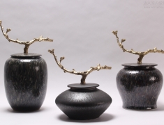 陶瓷配铜系列新中式摆件赏析