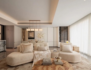 蜜尔设计 |  成都粼湖天境187m²&136m²样板间