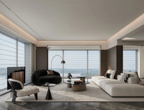 林一築造设计事务所 | 220m²住进湖景绝佳的奢感府邸