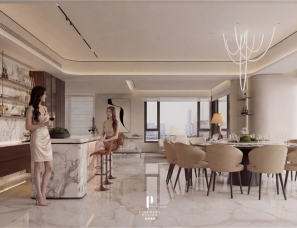 武汉品承设计||绿地海珀滨江·会所||现代都市||240㎡