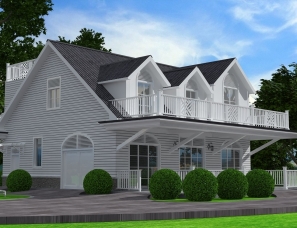 二层小木屋别墅设计