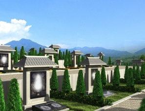 陵园坟墓设计案例效果图