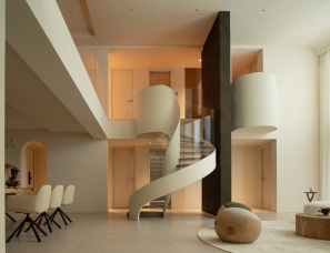 山水装饰穆静｜合肥600㎡临山别墅，沐光成诗