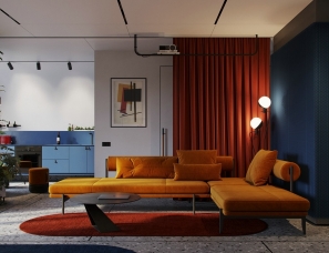 Form8--红黄蓝，个性色彩公寓
