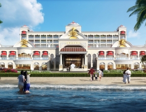 柬埔寨西港新濠国际酒店设计#外立面方案#