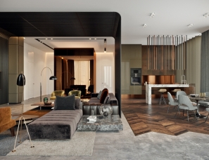TOL'KO interiors设计--莫斯科豪华公寓