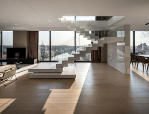 乌克兰MONO architects --Penthouse 180 基辅顶层公寓427㎡