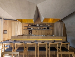 Michan Architecture--“洞穴式”天花板的墨西哥城Oku餐厅