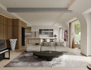 林一築造设计事务所 | 打造480m²光影感氛围空间